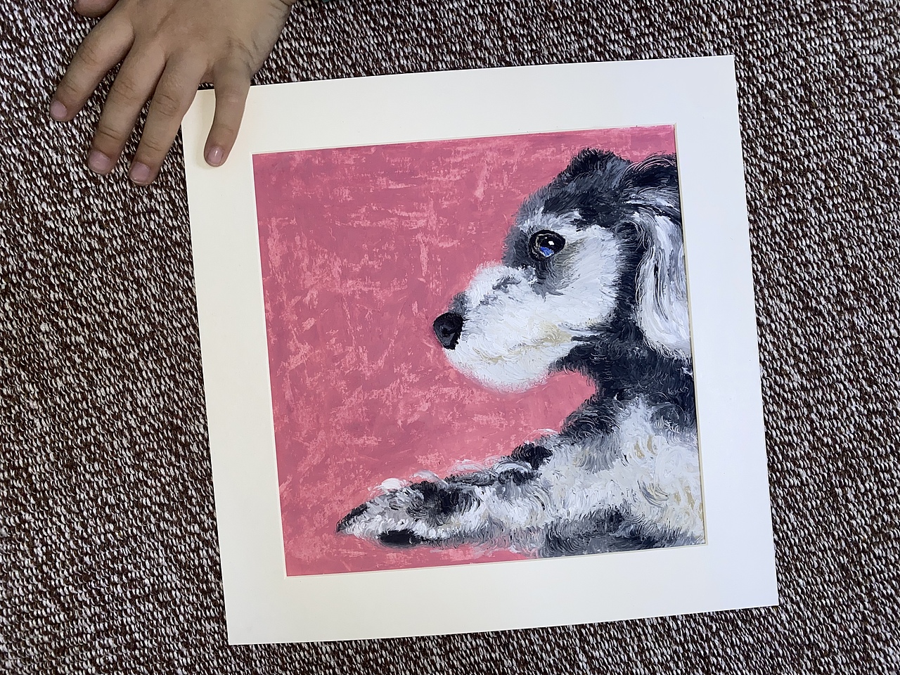 油画棒|雪纳瑞狗狗