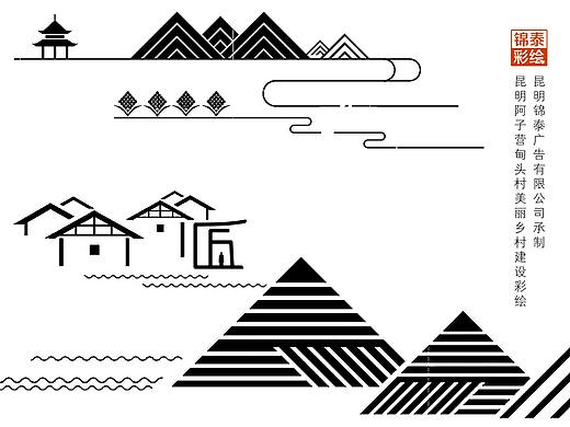 昆明阿子营甸头村美丽乡村建设墙体彩绘