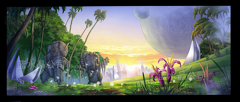 蓝水晶场景十年