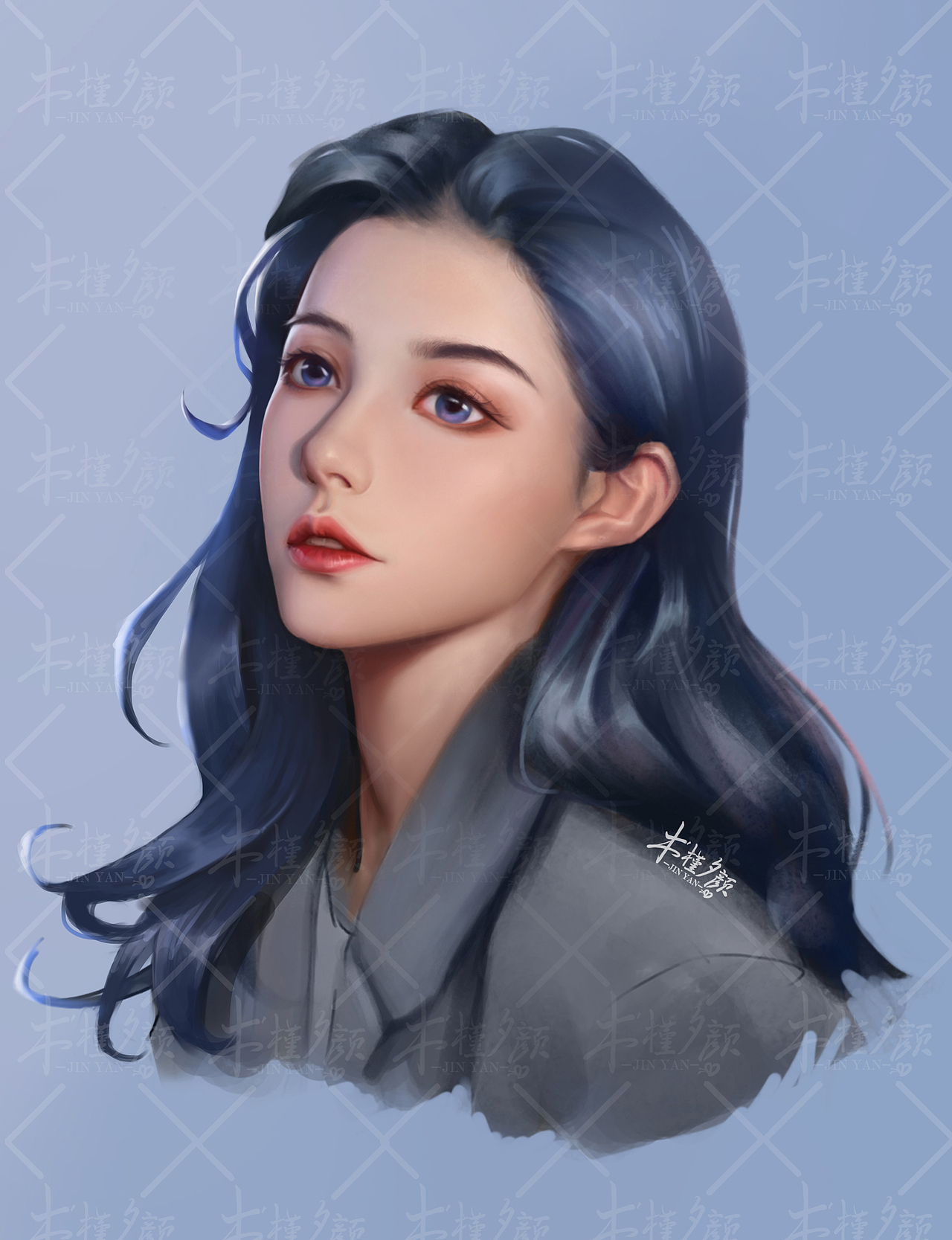 头像摸鱼（图ZMzA3NDc1Mjgw） - 游戏原画 - 站酷设计师木槿汐妍原创素材 - 站酷ZCOOL