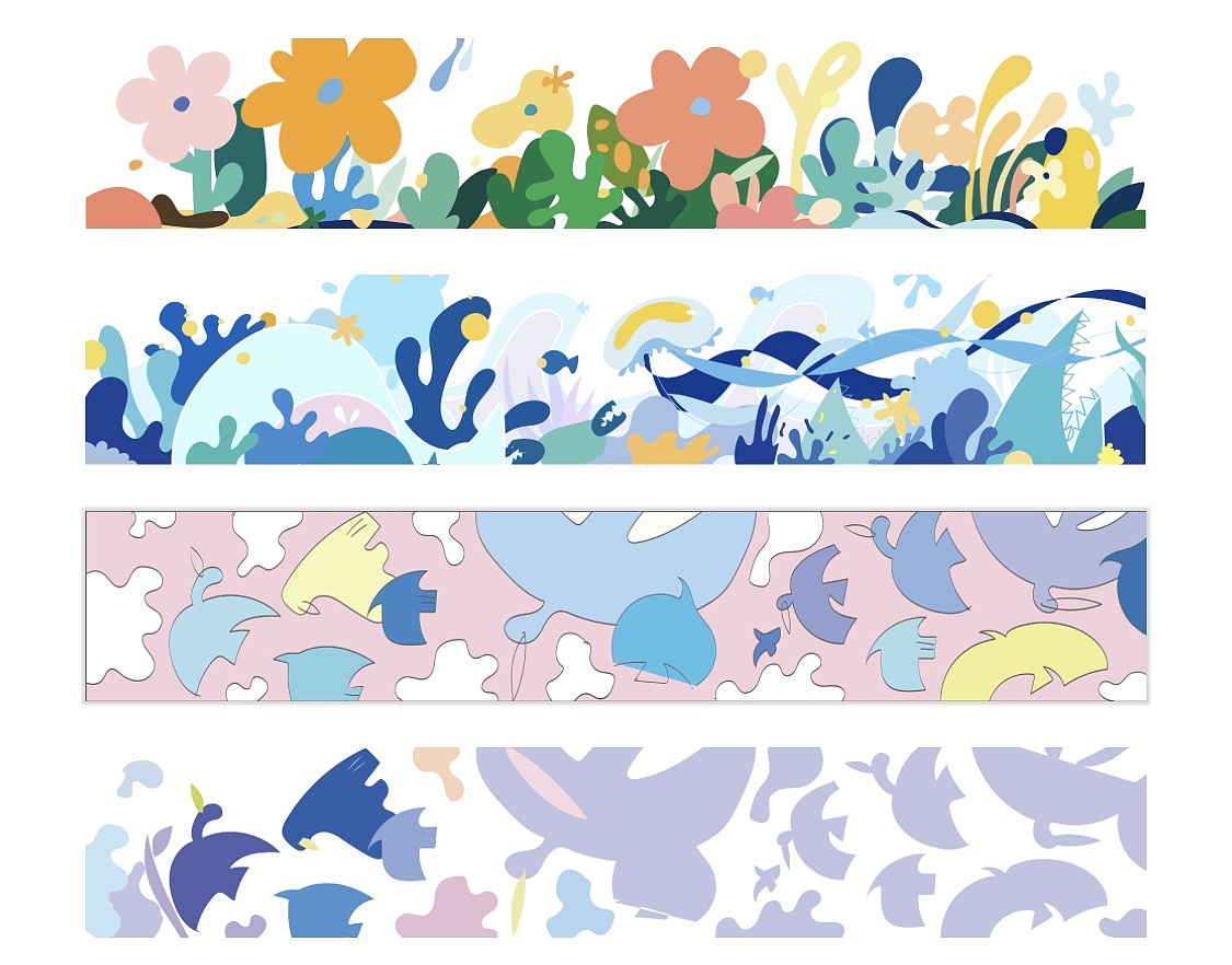 艺术装置-涂鸦与彩窗设计 《花语》《浮光掠影-商业街（图ZMzA4OTAwMzcy） - 图案 - 站酷设计师孙冬晨Annike原创素材 - 站酷ZCOOL