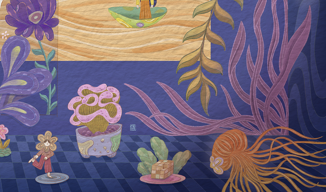 dreamed in the dream · 梦中梦|插画|艺术插画|cadielong_原创作品