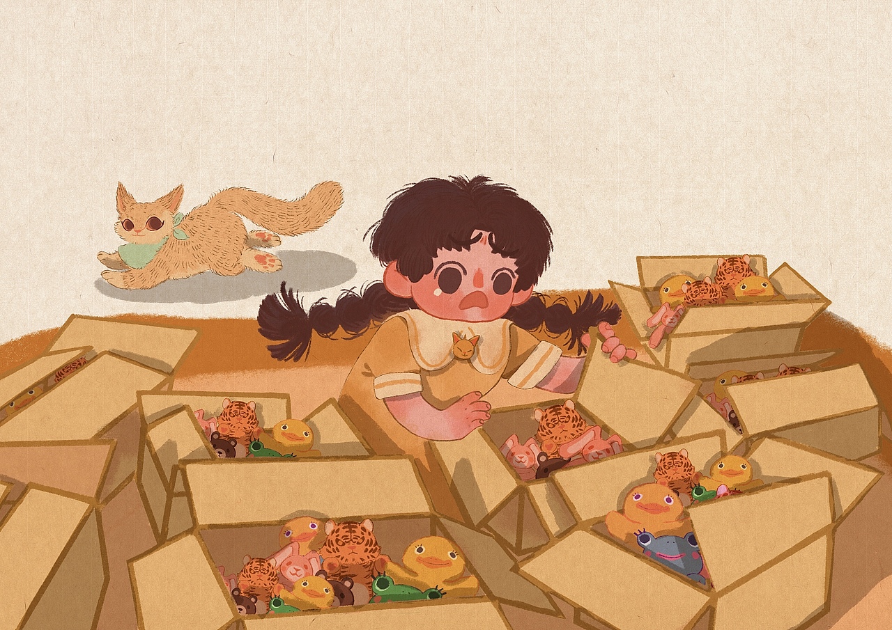 毕业设计《绒绒的世界》绘本系列