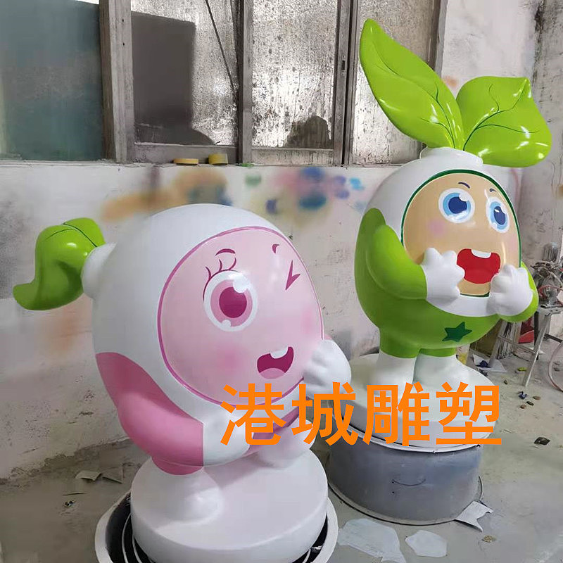幼儿园IP形象吉祥物公仔雕像玻璃钢卡通娃娃人玩偶雕塑