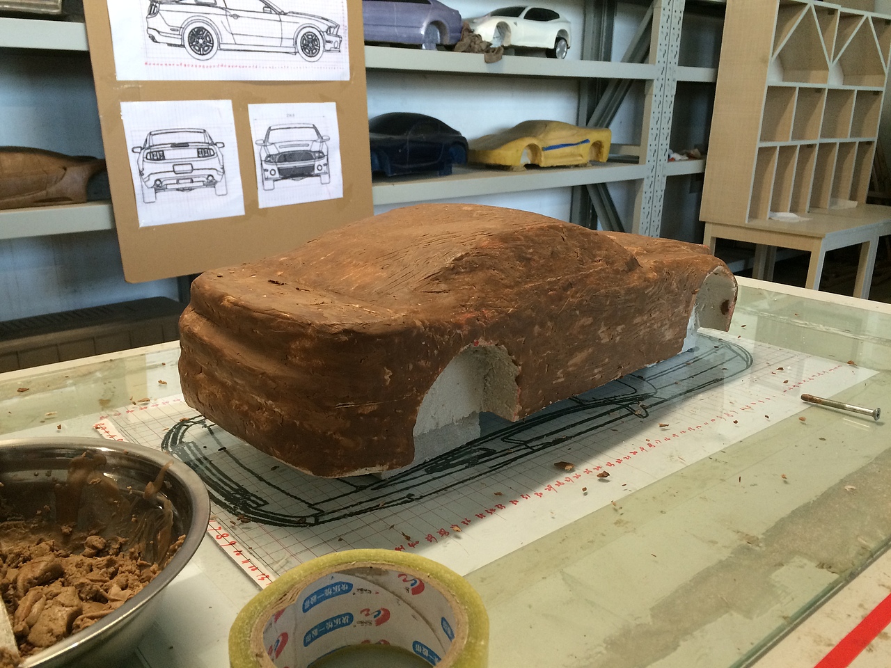 油泥模型gt野马