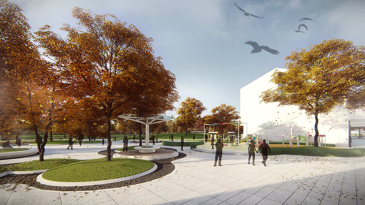 邻里中心景观设计（图ZMTM4MjU5NTEy） - 景观设计 - 站酷设计师梁西凹原创素材 - 站酷ZCOOL