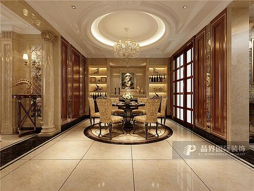 朗曼新城350平叠墅欧式风格装修设计案例