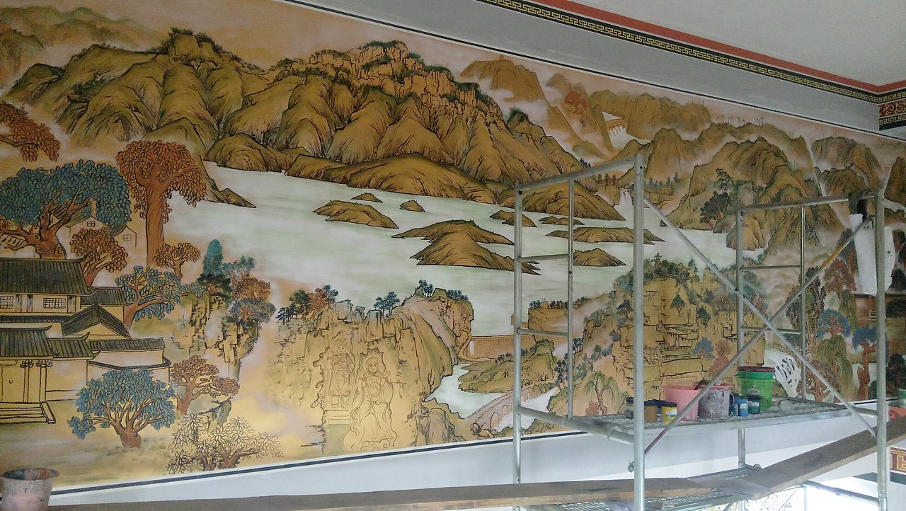 昆明禄劝民族小学校园文化建设墙体彩绘