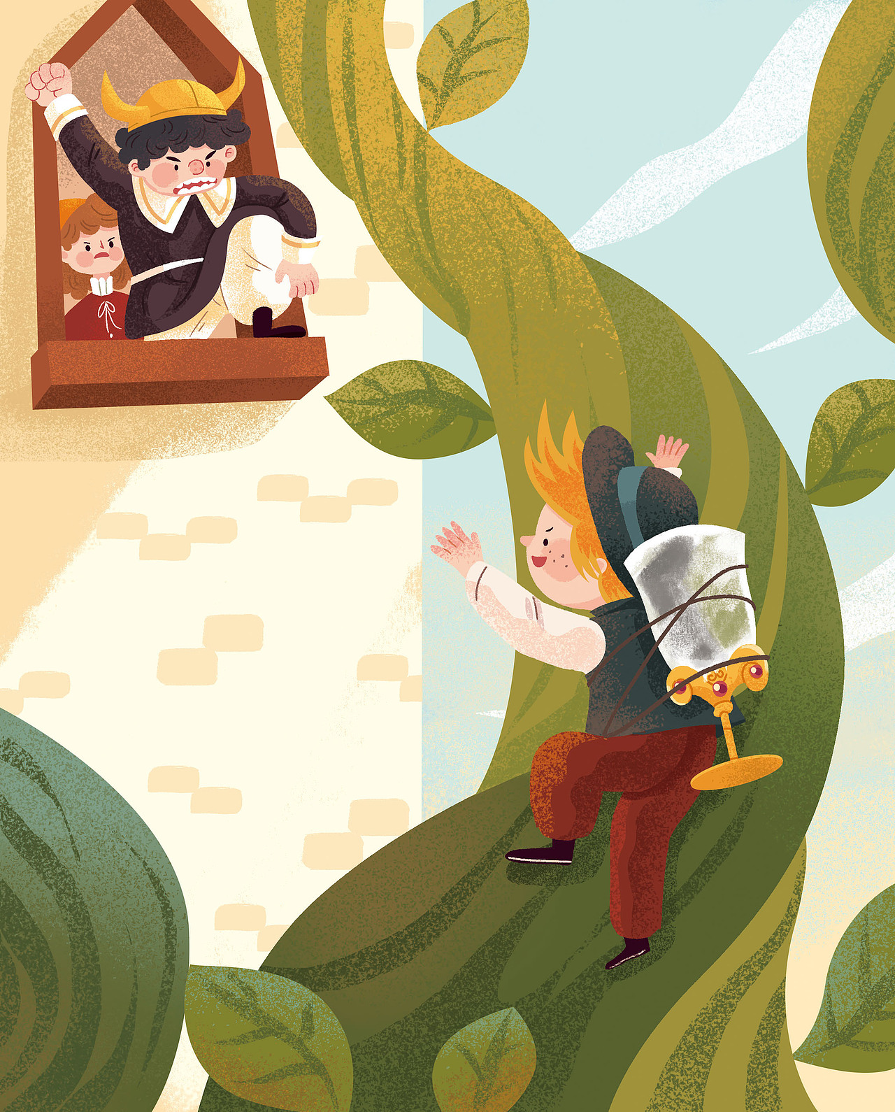 杰克与豆蔓（图ZMjcxMTkyODgw） - 儿童插画 - 站酷设计师M葡萄原创素材 - 站酷ZCOOL