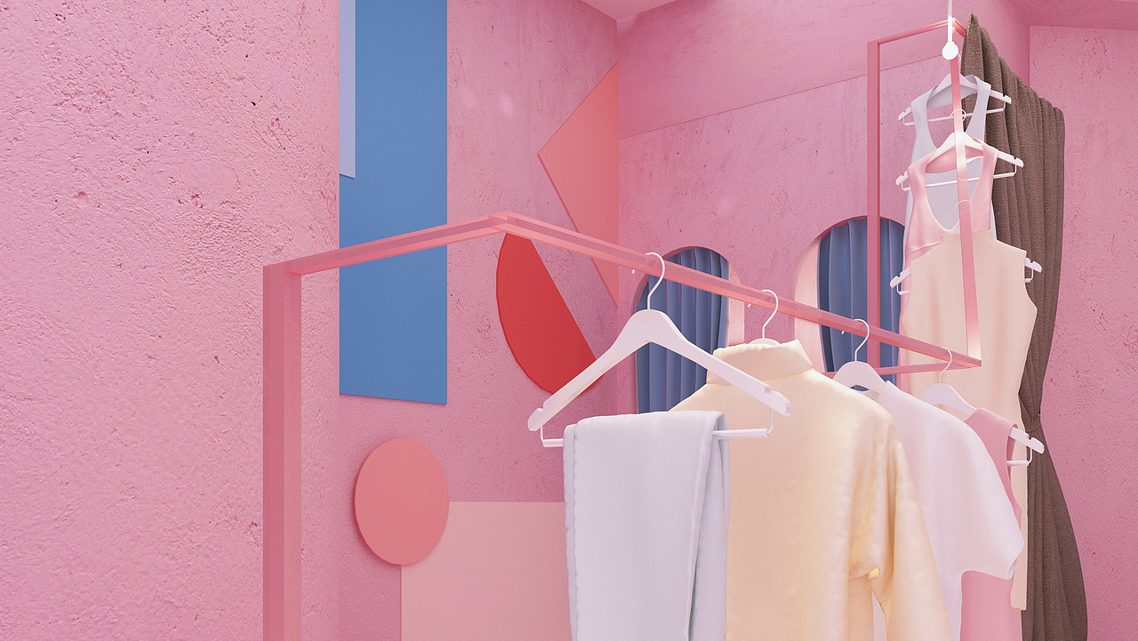 空间设计类作品01—品牌商业店铺展示设计（图ZMTAwMTMxODA4） - 家装设计 - 站酷设计师BELLBELLAny原创素材 - 站酷ZCOOL