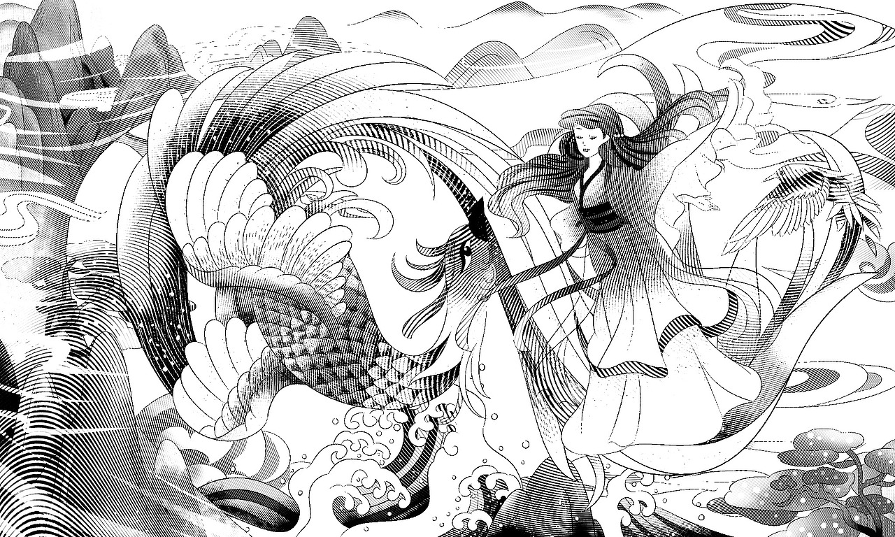 中国风四大神兽遇上迪士尼公主