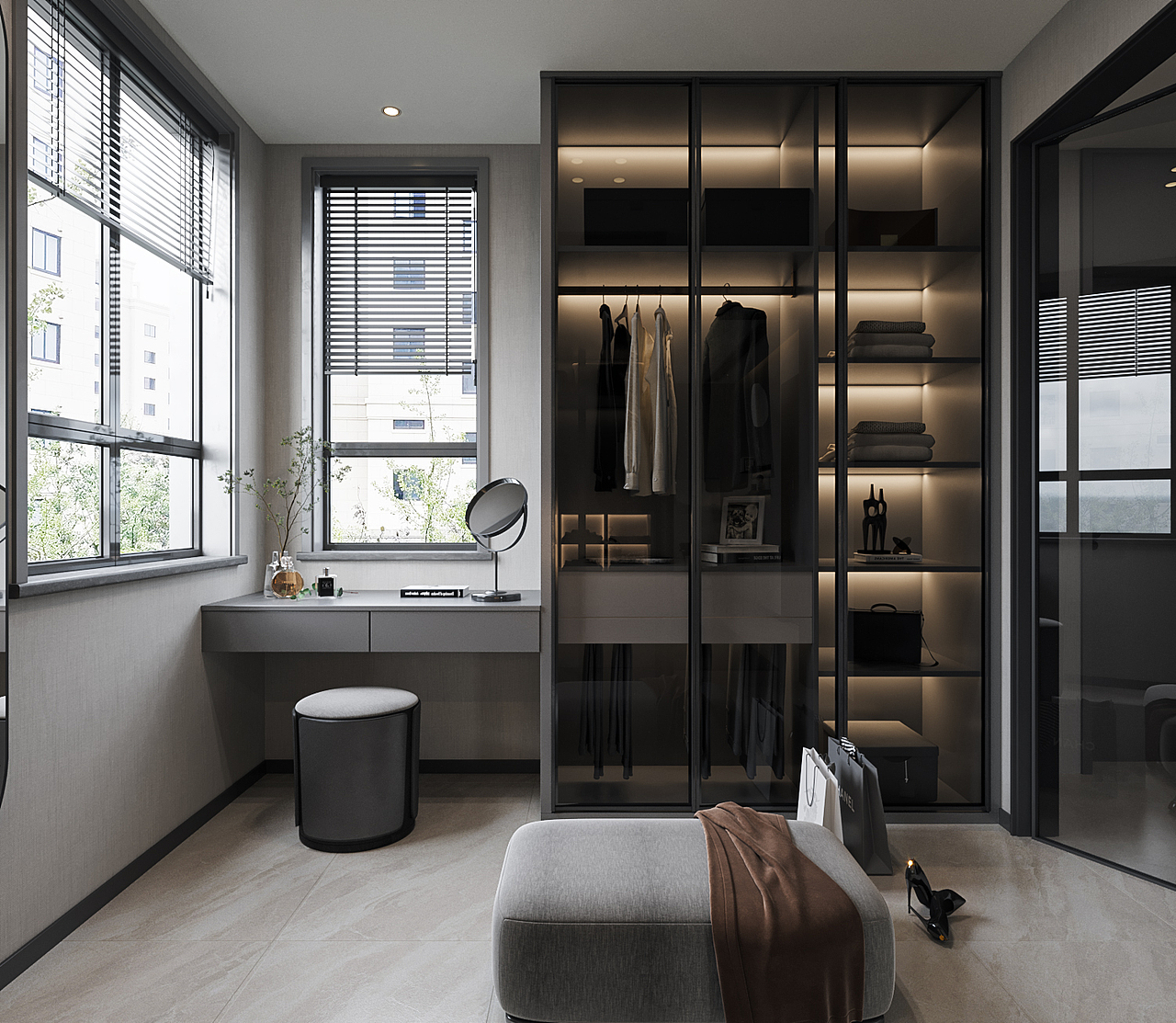 一套深色系家装表现