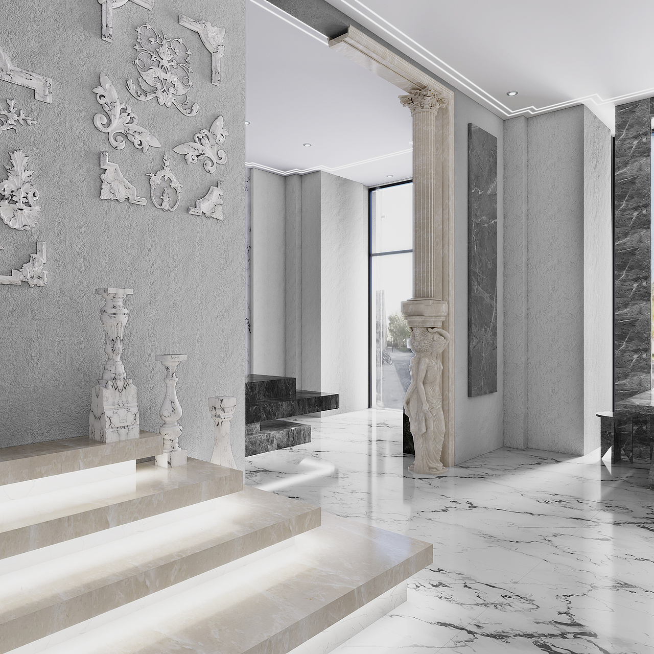大理石展厅（图ZMTM3NjYwNjQw） - 家装设计 - 站酷设计师苏禹先生原创素材 - 站酷ZCOOL
