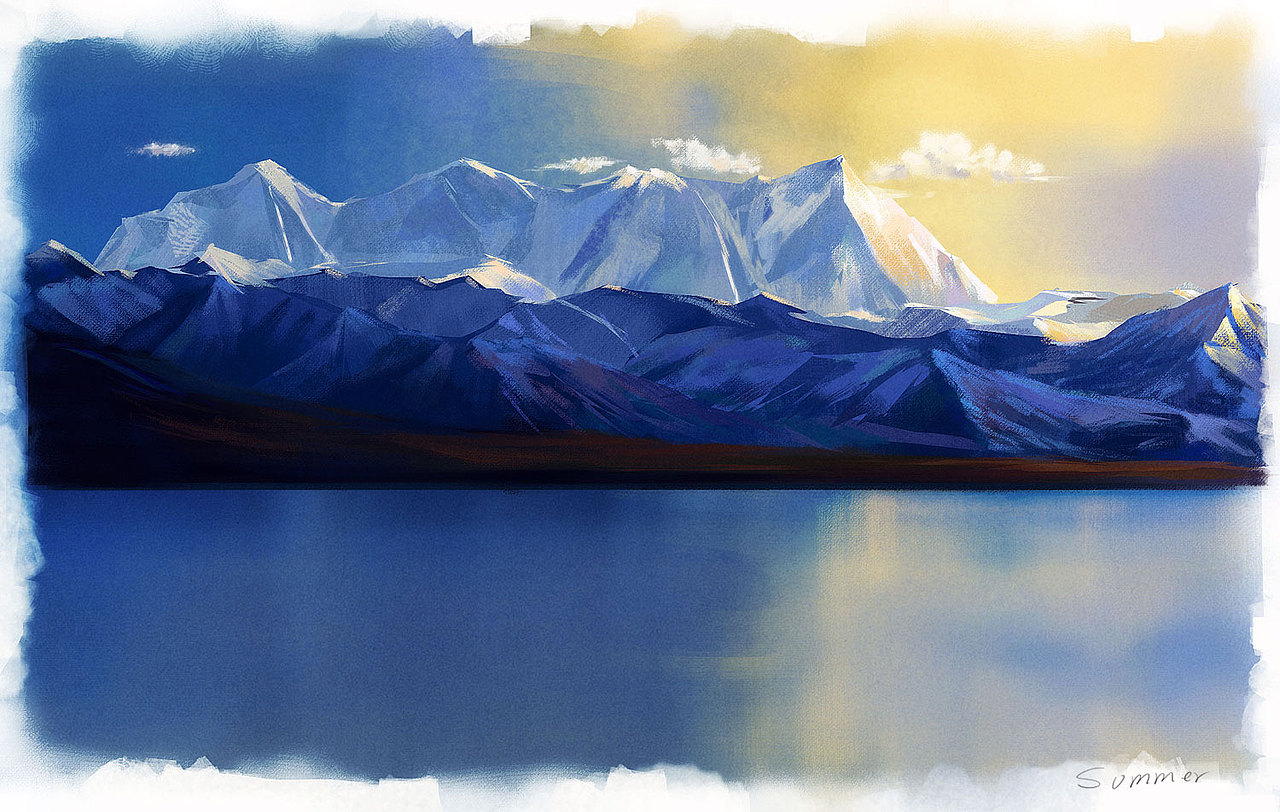 从西藏画到尼泊尔（图ZMjIxMjUxMzI=） - 新锐潮流插画 - 站酷设计师夏是夏天的夏2013原创素材 - 站酷ZCOOL