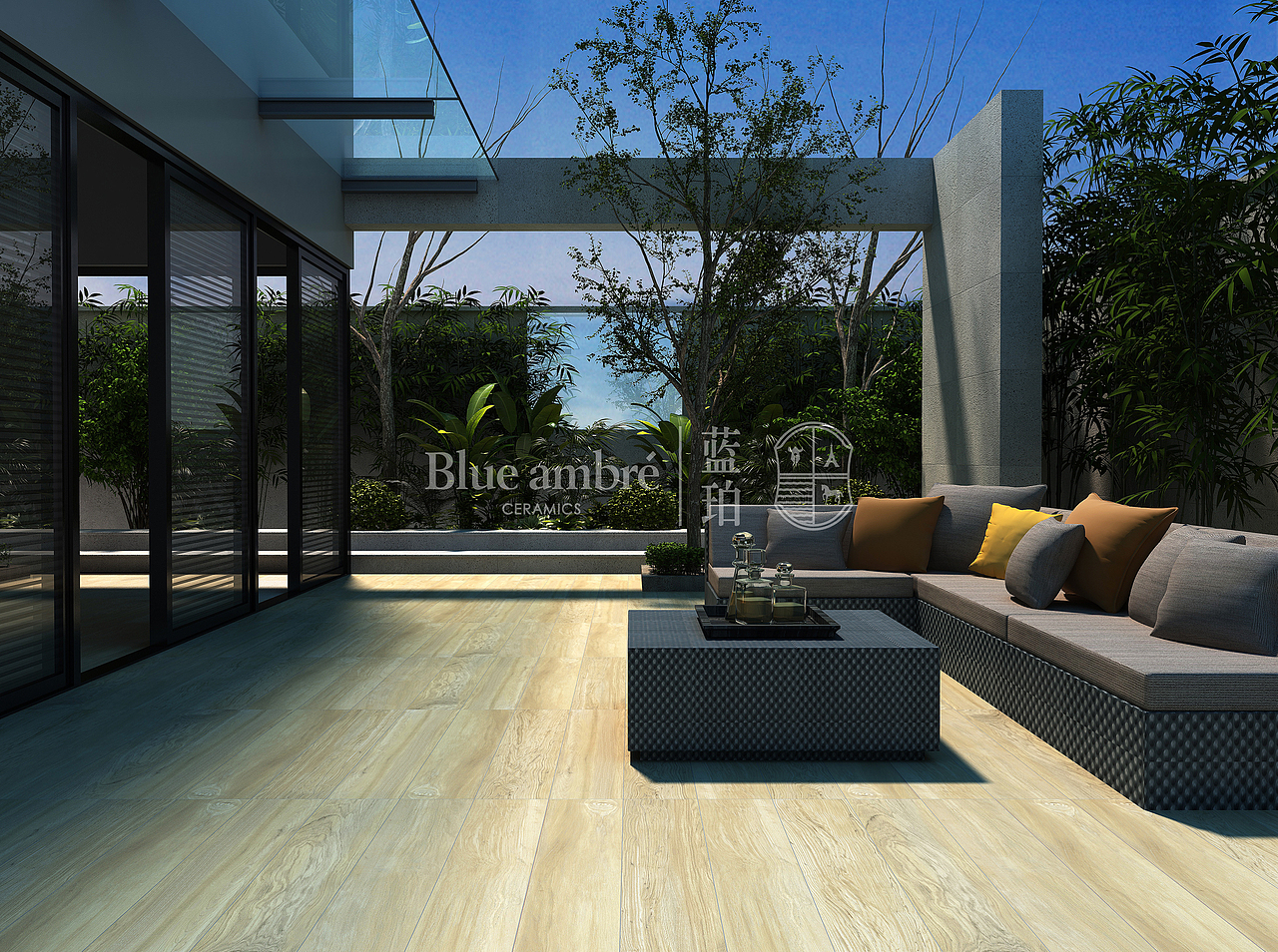 蓝珀瓷砖A系列空间效果图（图ZMTYzMjI1MzA4） - 家装设计 - 站酷设计师言兮之原创素材 - 站酷ZCOOL