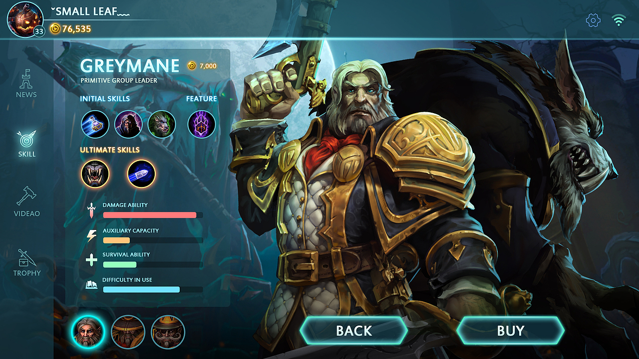个人作品-《Heroes of the Storm》（2017）（图ZOTk1NTMyOTY=） - 游戏UI - 站酷设计师S_Leaf原创素材 - 站酷ZCOOL