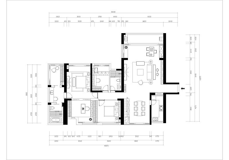 博海名苑207平米-现代简约——深圳东易日盛装饰