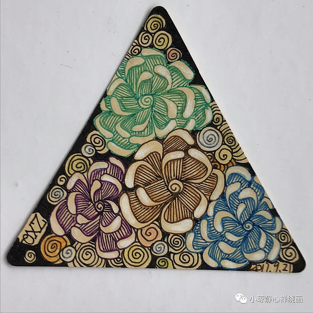 禅绕画（图ZMTIzMTg1MzE2） - 绘画 - 站酷设计师小琼静心禅绕画原创素材 - 站酷ZCOOL