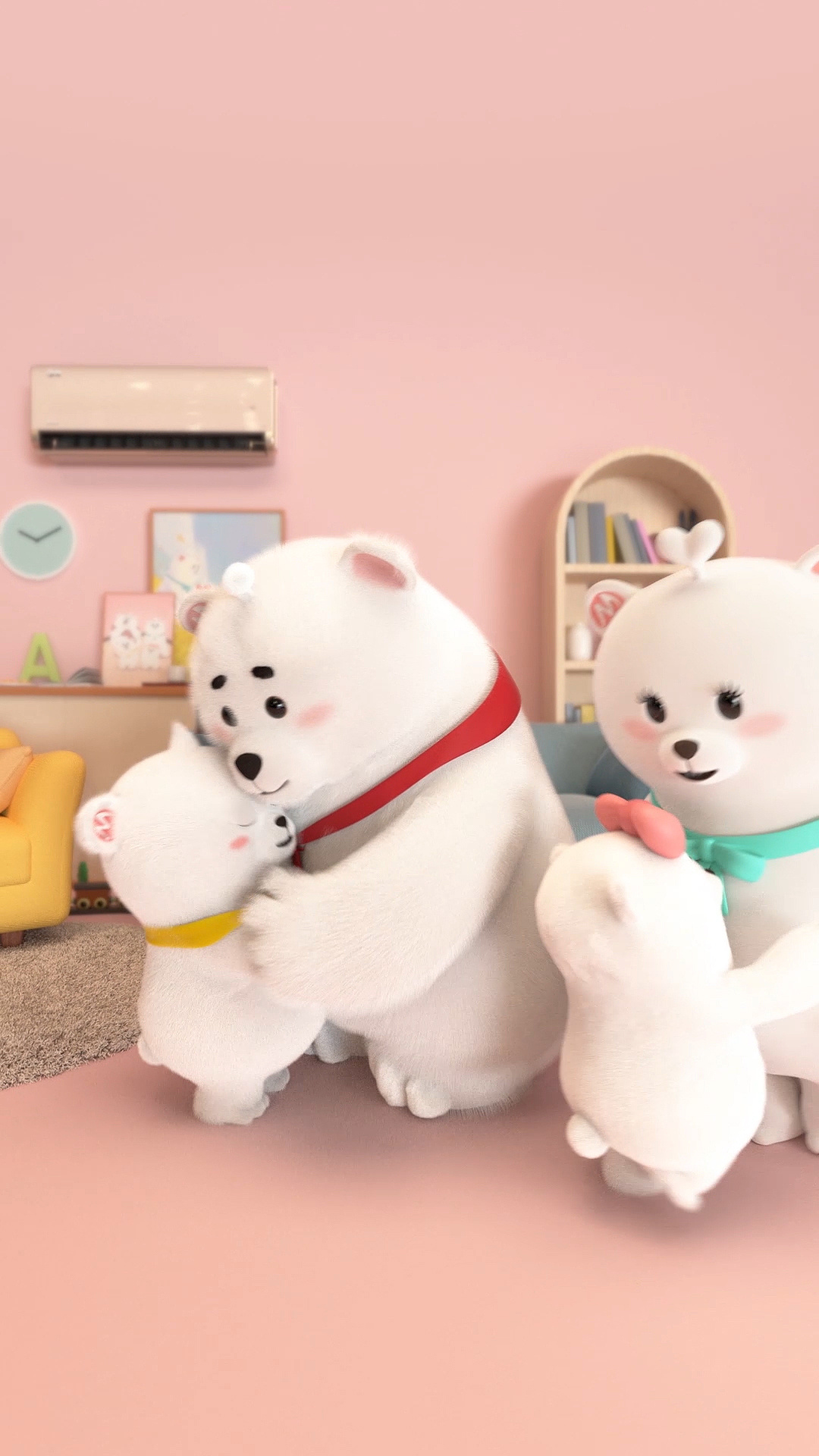 美的熊小美一家冬日寒潮篇