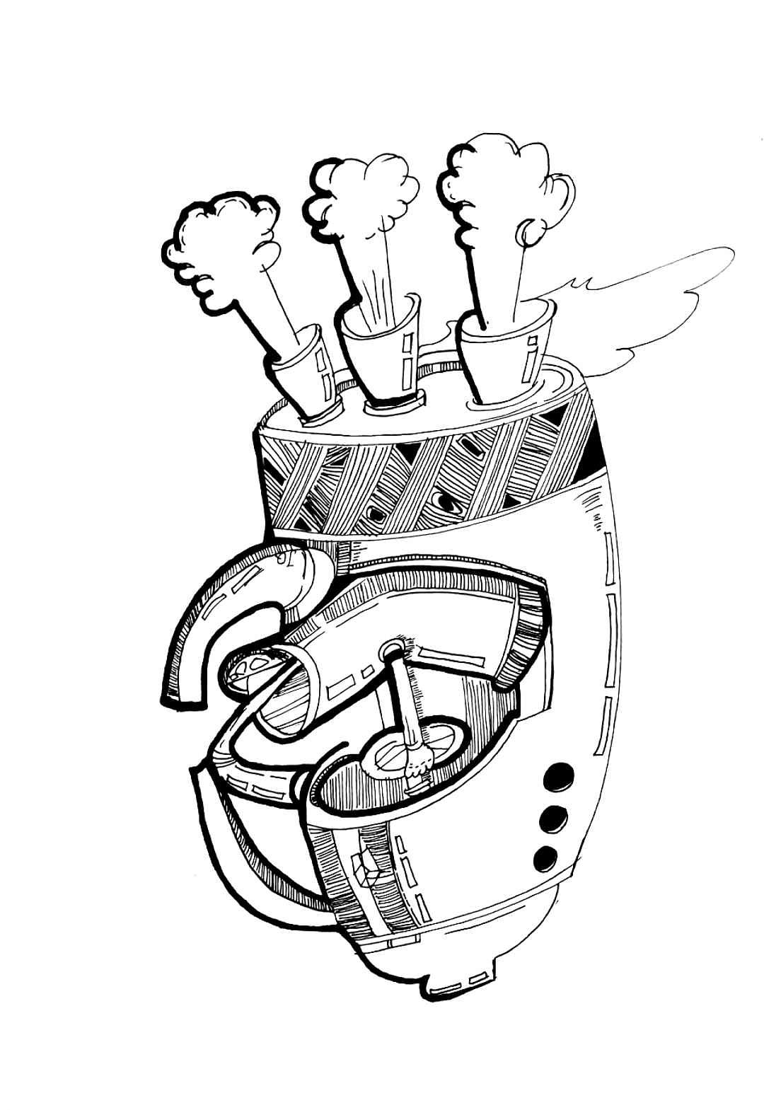 鋼筆畫（圖ZMjEyNTQzNDUy） - 其他 - 站酷設(shè)計師貓yu酒原創(chuàng)素材 - 站酷ZCOOL