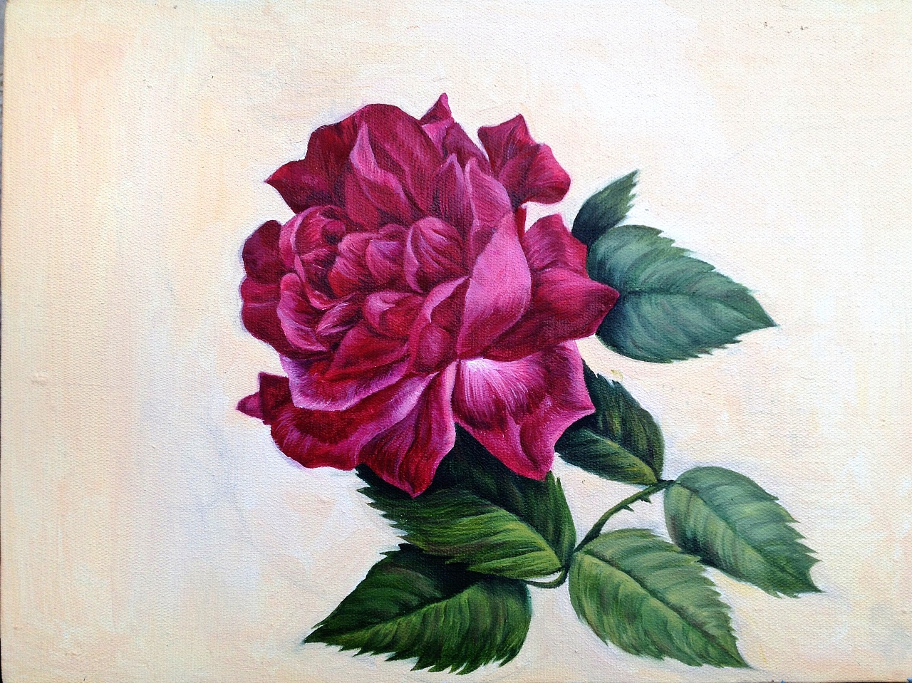 《花》油画作品