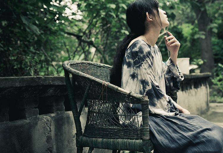 女式纯棉复古手工扎染宽松长袖连衣裙 女士纯棉长袍（图ZMjA0NDE4MzY=） - 休闲/流行服饰 - 站酷设计师王善斌原创素材 - 站酷ZCOOL