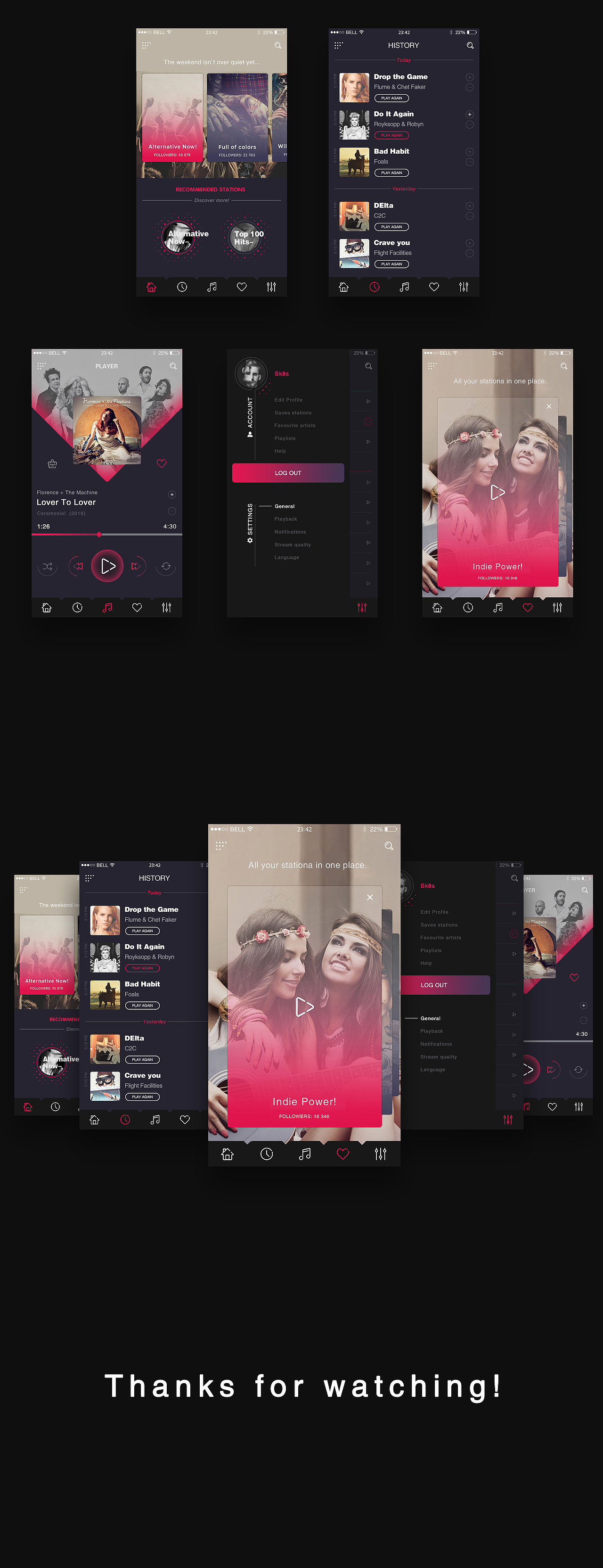 音樂類APP（圖ZNDc5NTAyNDA=） - APP界面 - 站酷設(shè)計(jì)師楊美妞原創(chuàng)素材 - 站酷ZCOOL