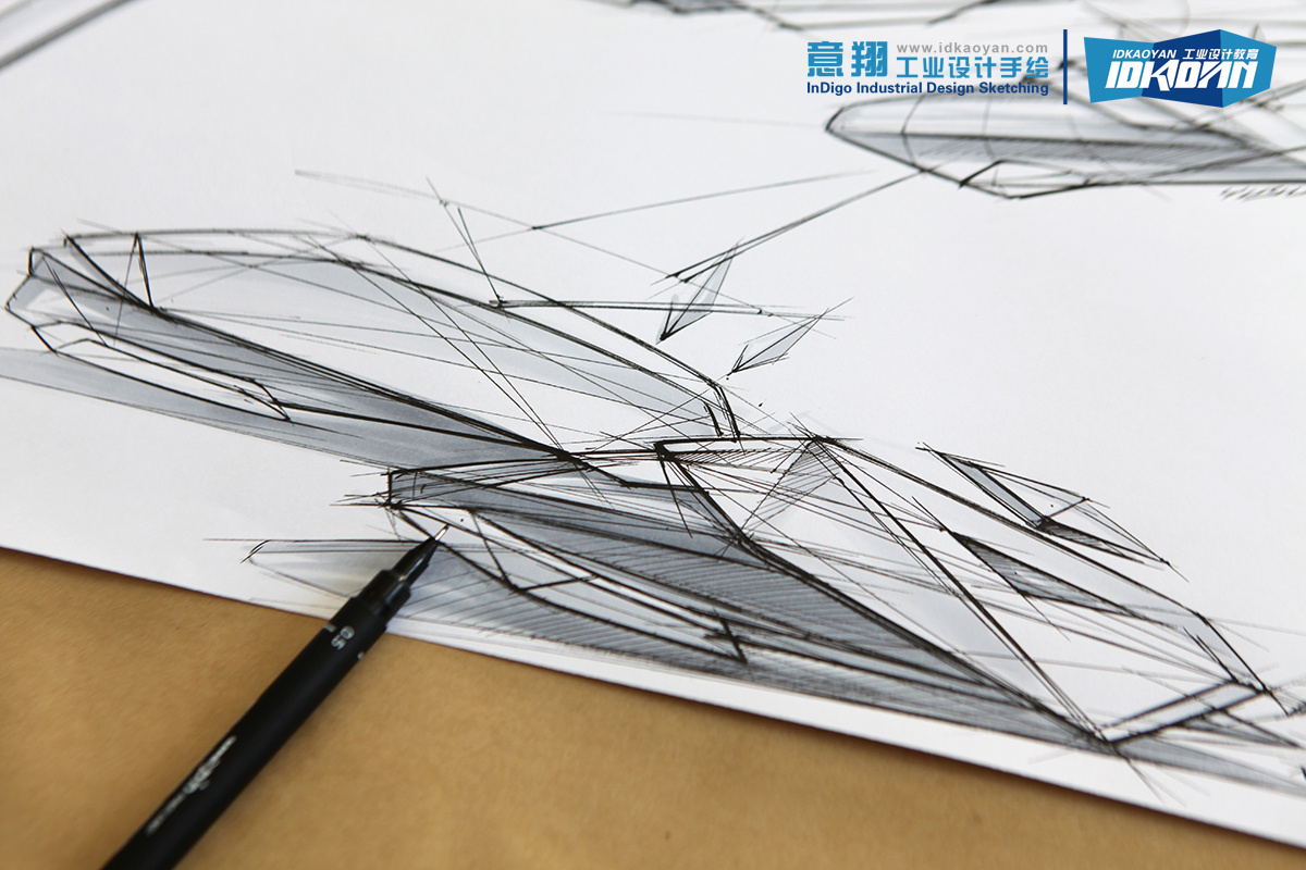 工业设计手绘线稿表达(适合考研、创意草图和