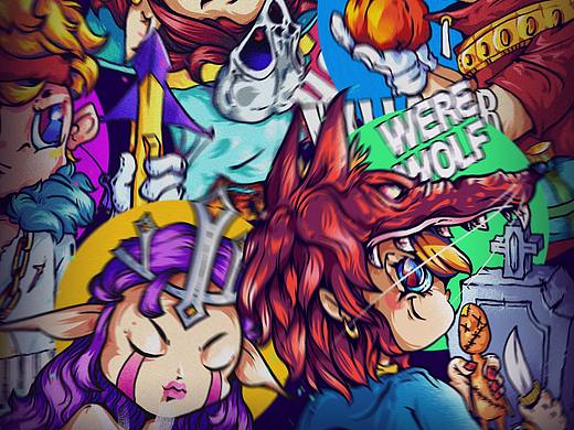 狼人杀p1 常规五人局卡牌