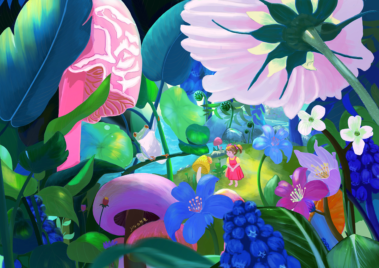 植物森林|插画|创作习作|解解sa - 原创作品 - 站酷 (zcool)