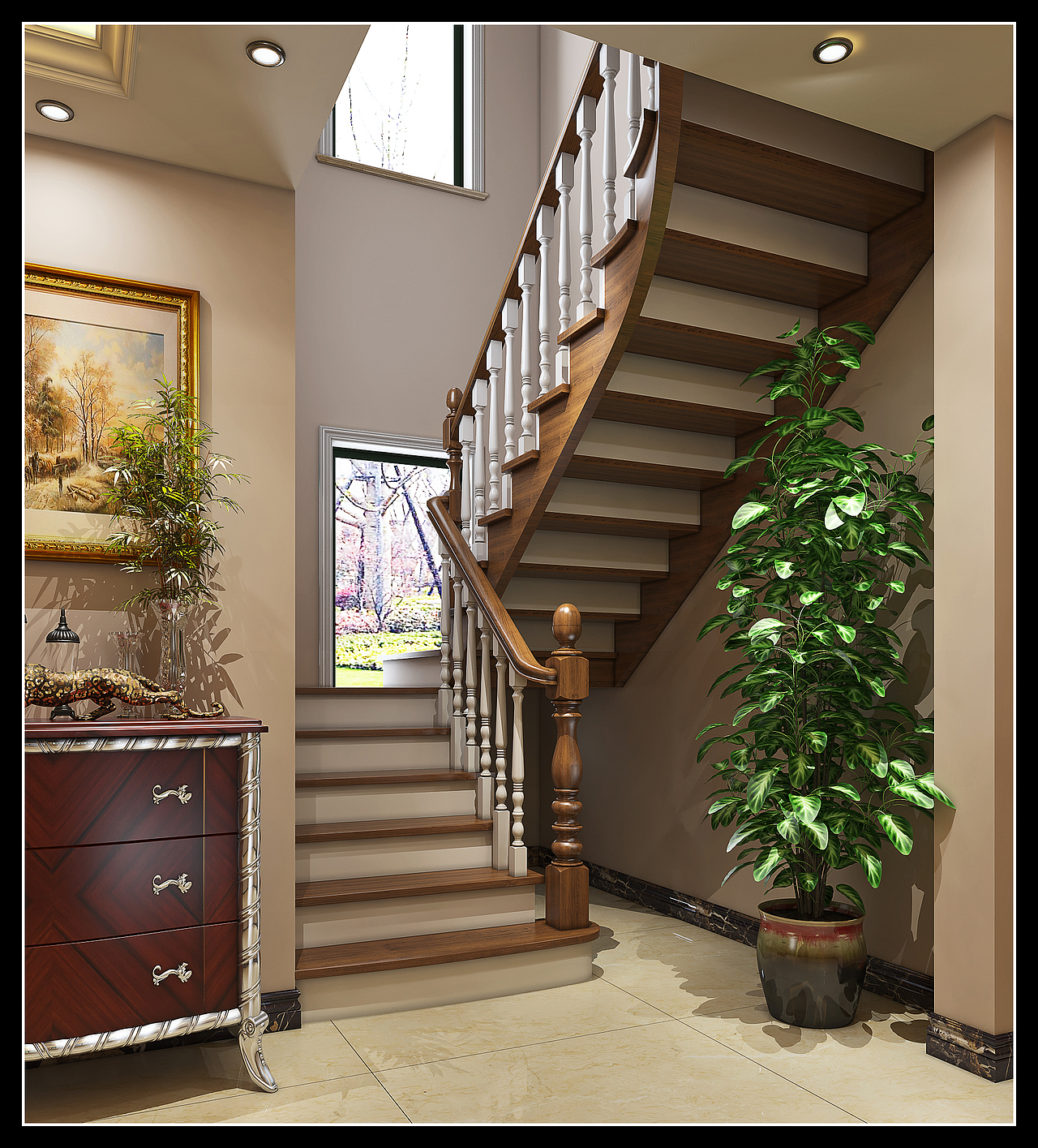 复式别墅楼梯楼梯方案