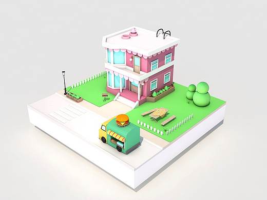 C4D基础练习 · 小场景