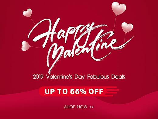 速卖通假发店铺情人节banner