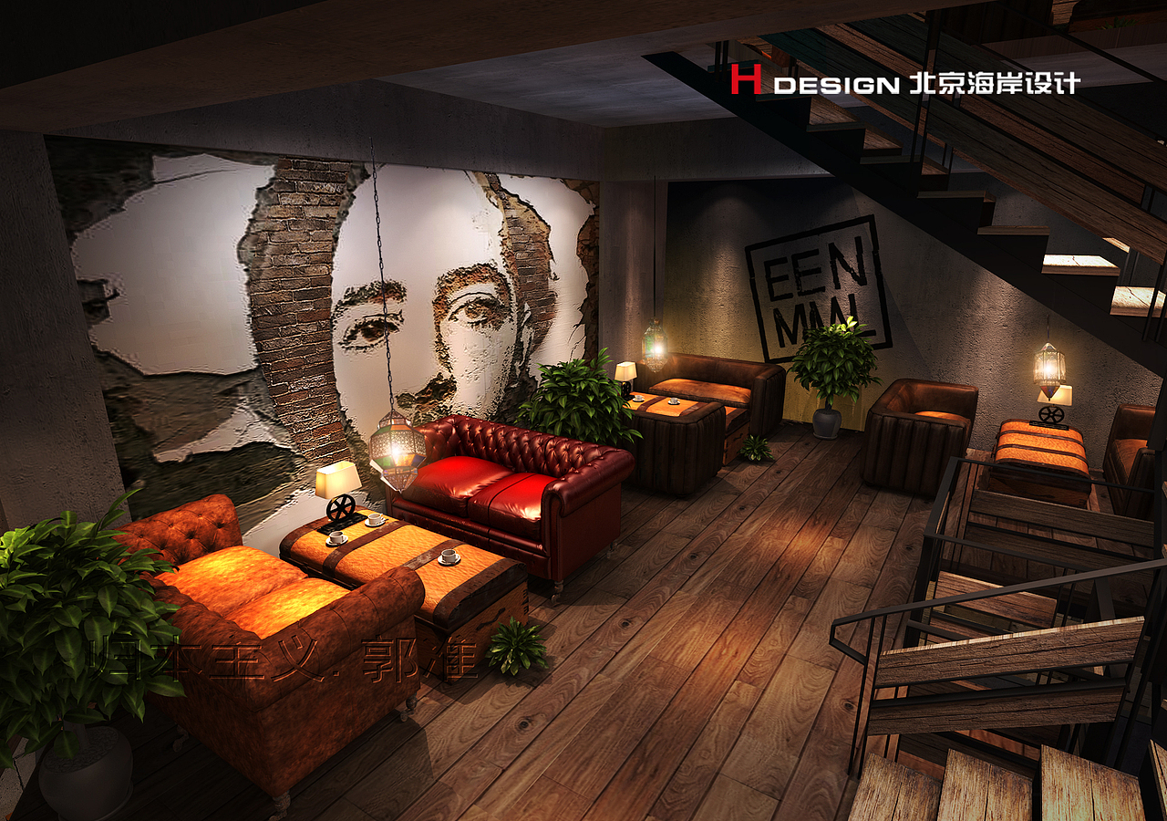 精品咖啡厅设计|周口漫咖啡