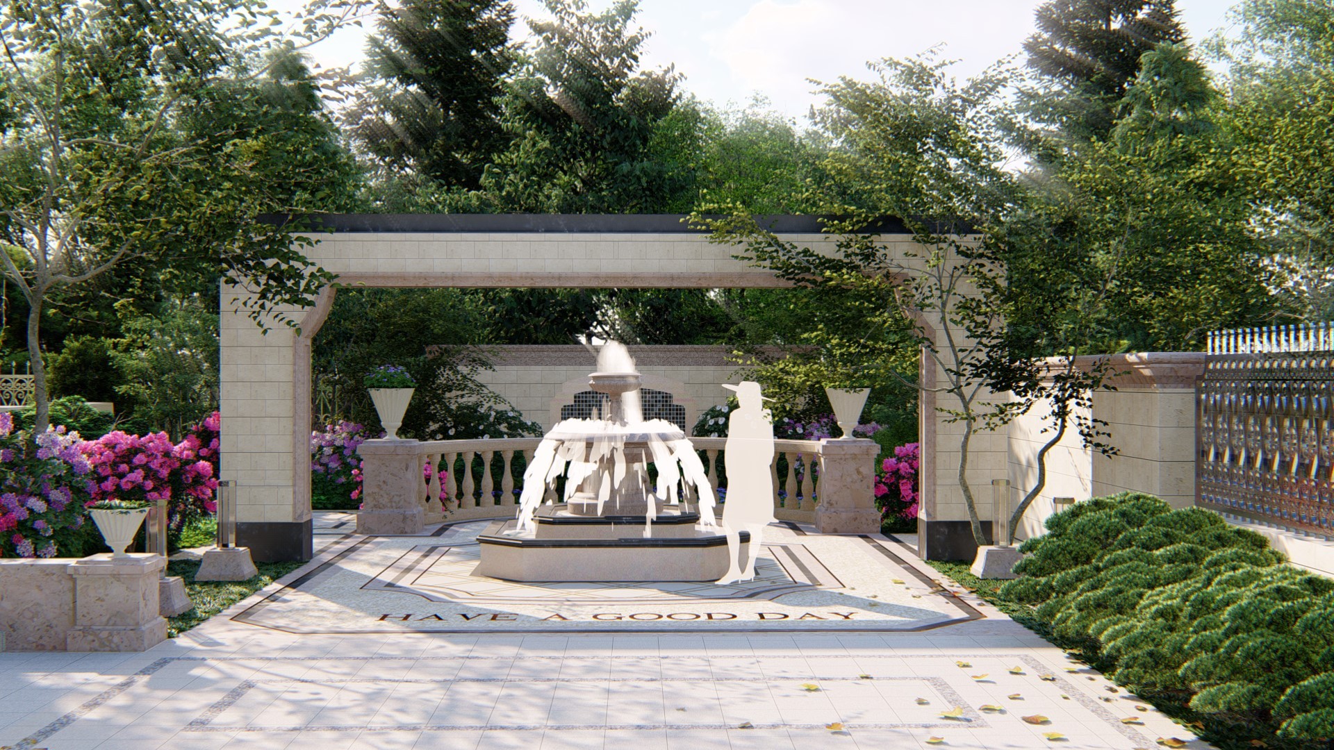 欧式花园|空间|景观设计|evon0001 - 原创作品 - 站酷 (zcool)