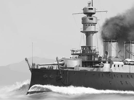 多铆蒸刚和法式浪漫的结合——"若雷居贝里"号前无畏舰