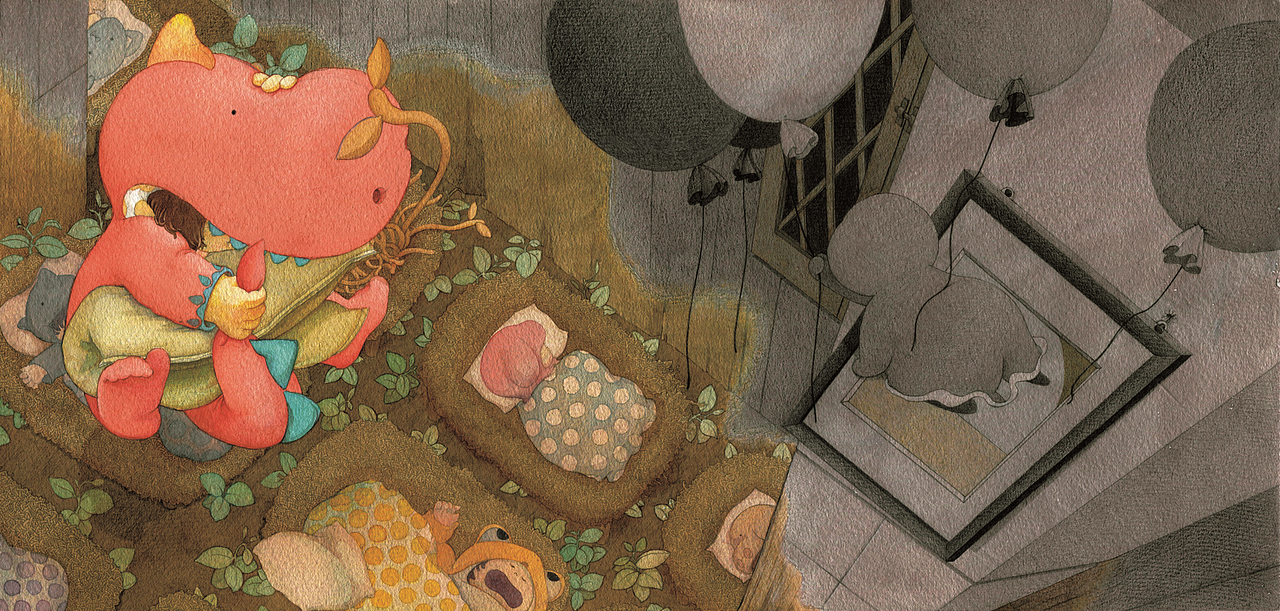 【原创绘本】《梦枕》内图（图ZMTMyMTk1NTg0） - 绘本 - 站酷设计师杨佩琪原创素材 - 站酷ZCOOL