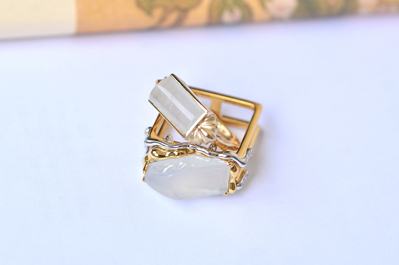设计师作品|白冰翡翠戒指花