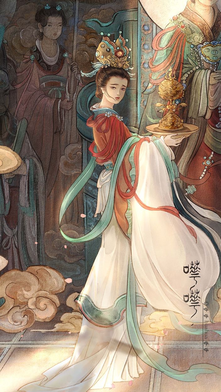 永乐宫（图ZMzYwNjM2Njg4） - 艺术插画 - 站酷设计师哗哗huahua哗哗原创素材 - 站酷ZCOOL