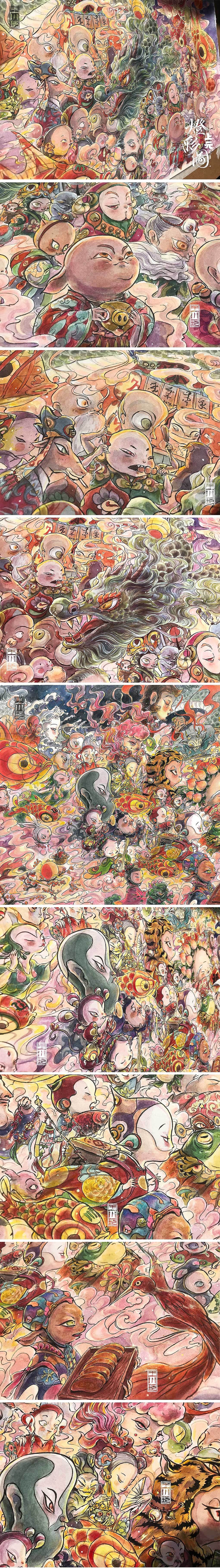 上元灯彩图（图ZMjA0MzY1Mzc2） - 创作习作 - 站酷设计师王小玩原创素材 - 站酷ZCOOL