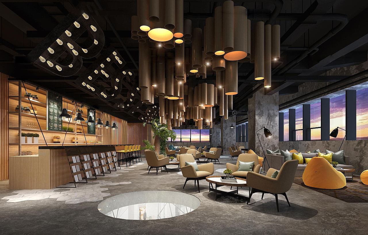 工装咖啡厅案例|空间|家装设计|a17730029017_原创作品-站酷(zcool)