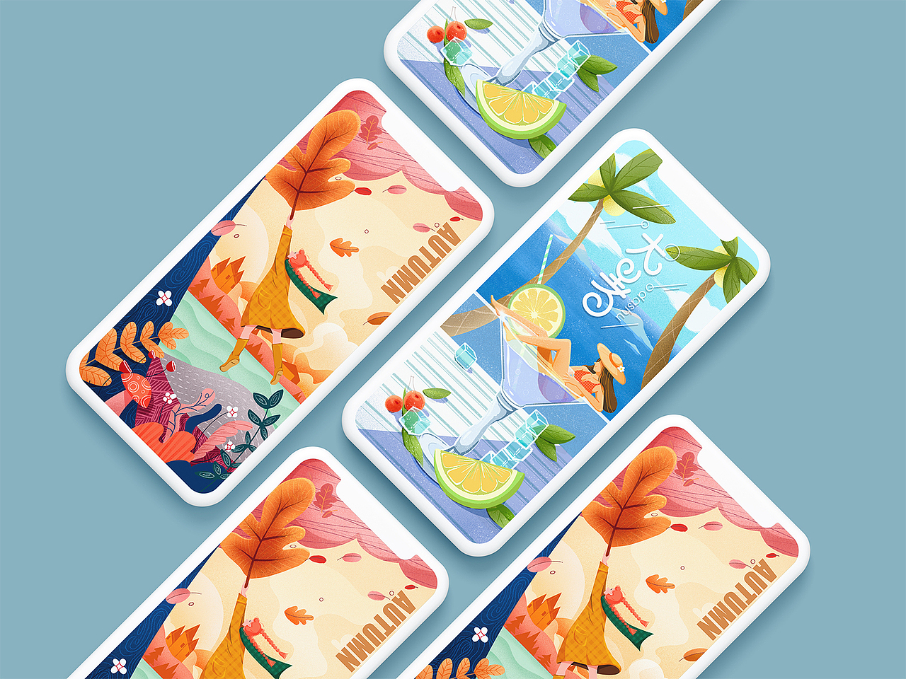 扁平插画 | 课程作业练习小合集（图ZMjYwOTU3ODk2） - 创作习作 - 站酷设计师BabeZoe原创素材 - 站酷ZCOOL