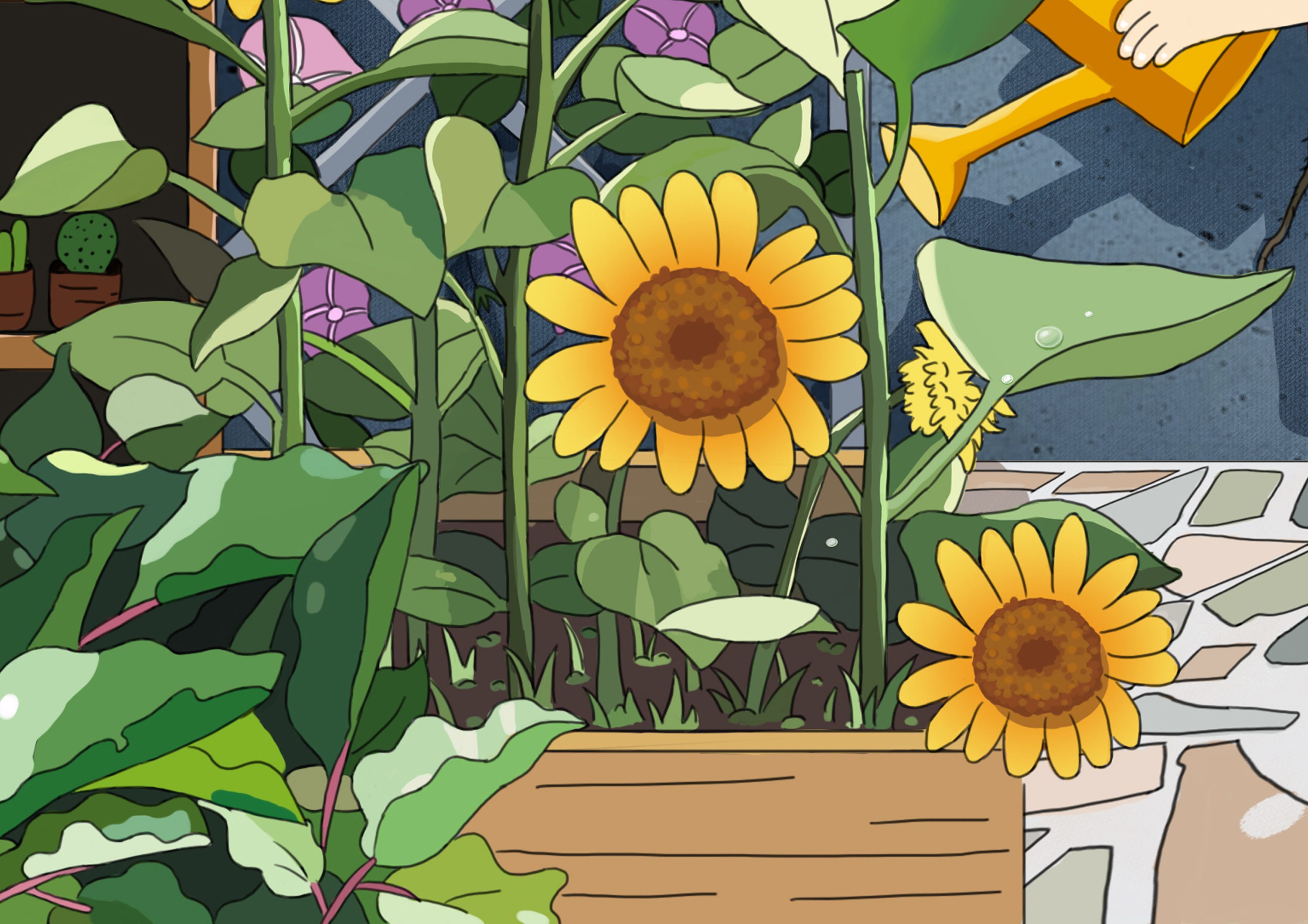 后花园|插画|插画习作|小橘子_hhx - 原创作品 - 站酷 (zcool)