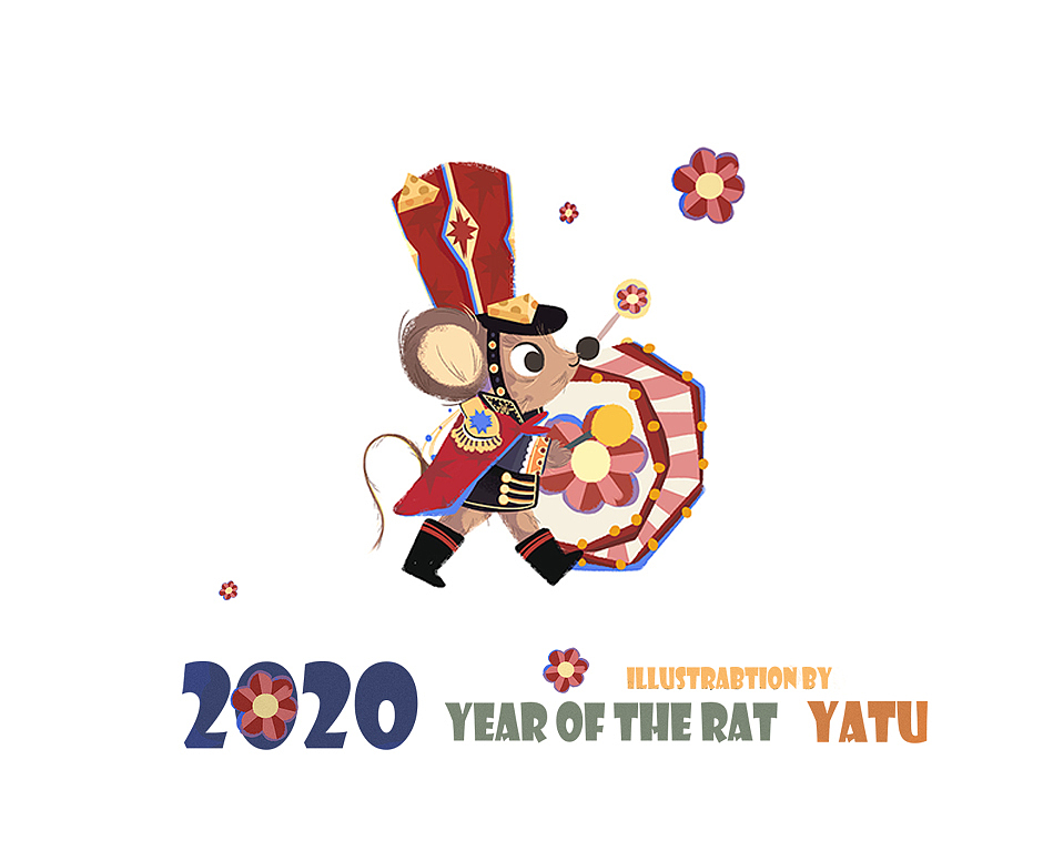 鼠年插画（图ZMTk0Mjg5NDA0） - 商业插画 - 站酷设计师牙兔YATU原创素材 - 站酷ZCOOL