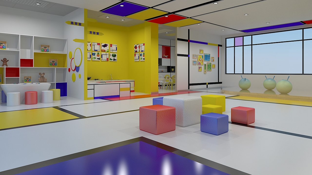 幼儿园空间设计（图ZMTQyNjQyMjg=） - 其他空间 - 站酷设计师焕熊原创素材 - 站酷ZCOOL