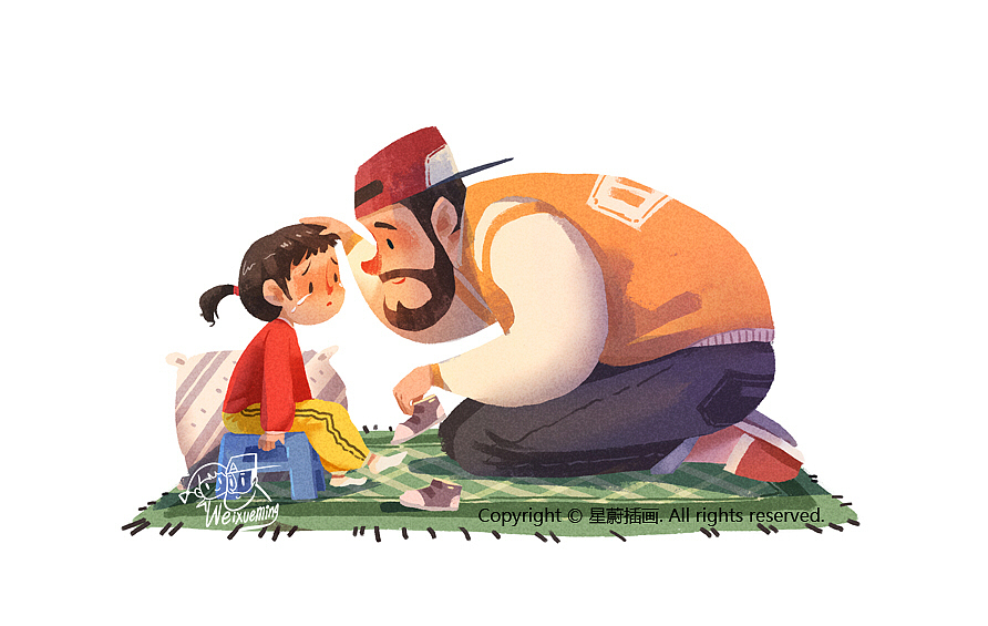 魏雪明 | 画给女儿的一组插画（第5篇）（图ZMjIzODIxODUy） - 商业插画 - 站酷设计师星蔚插画原创素材 - 站酷ZCOOL
