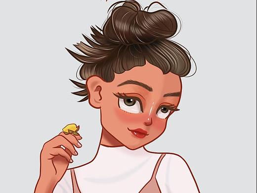 原创欧美风小姐姐头像