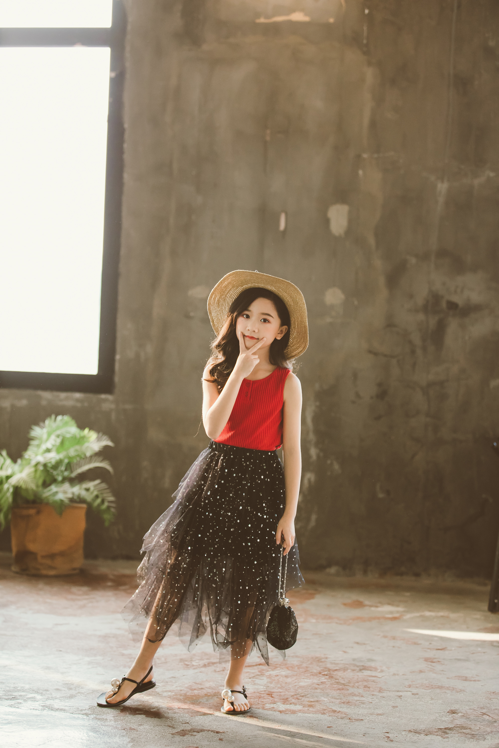 童装拍摄 淘宝模特拍摄 女童儿童服装拍摄