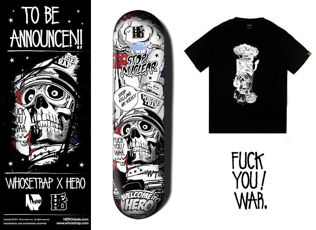 No War!!【WHOSE TRAP】（图ZODgzNDYzNg==） - 新锐潮流插画 - 站酷设计师jocawong原创素材 - 站酷ZCOOL