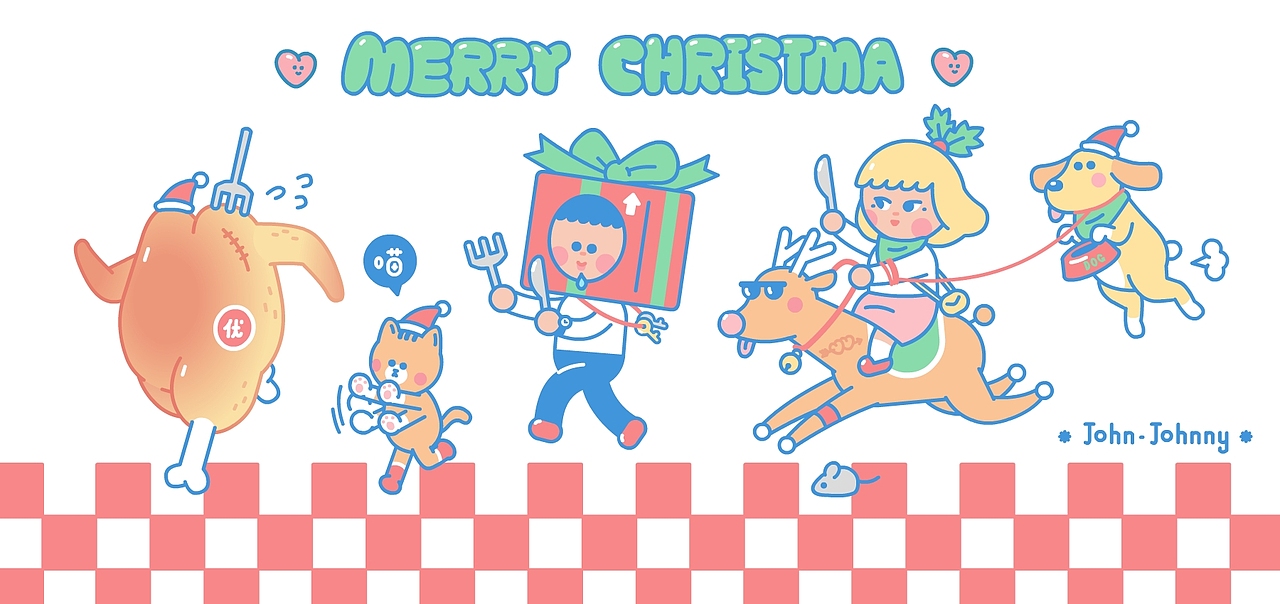 约翰强尼x左咸敦道（图ZMjMyMzAwODM2） - 艺术插画 - 站酷设计师约翰强尼原创素材 - 站酷ZCOOL